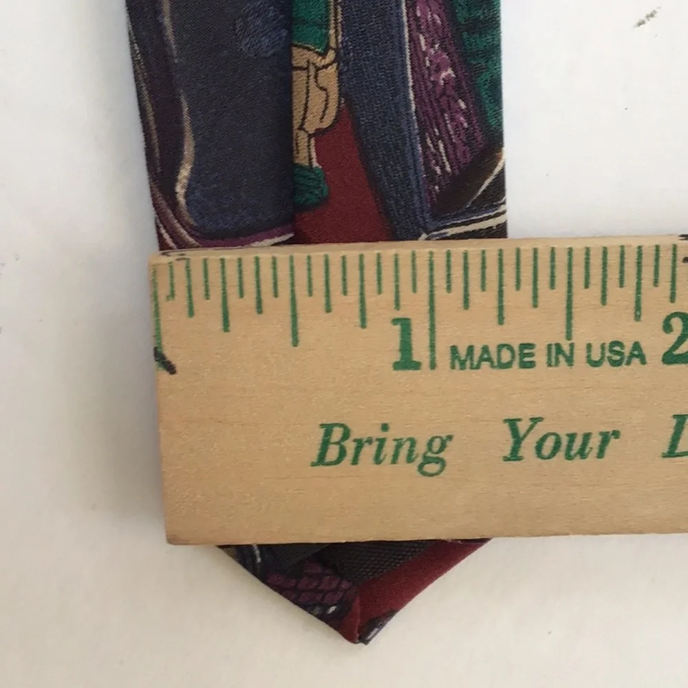 Woodward 100% Italian Silk Medical Physician Surgeon Pharmacist Red Neck Tie - Picture 9 of 13